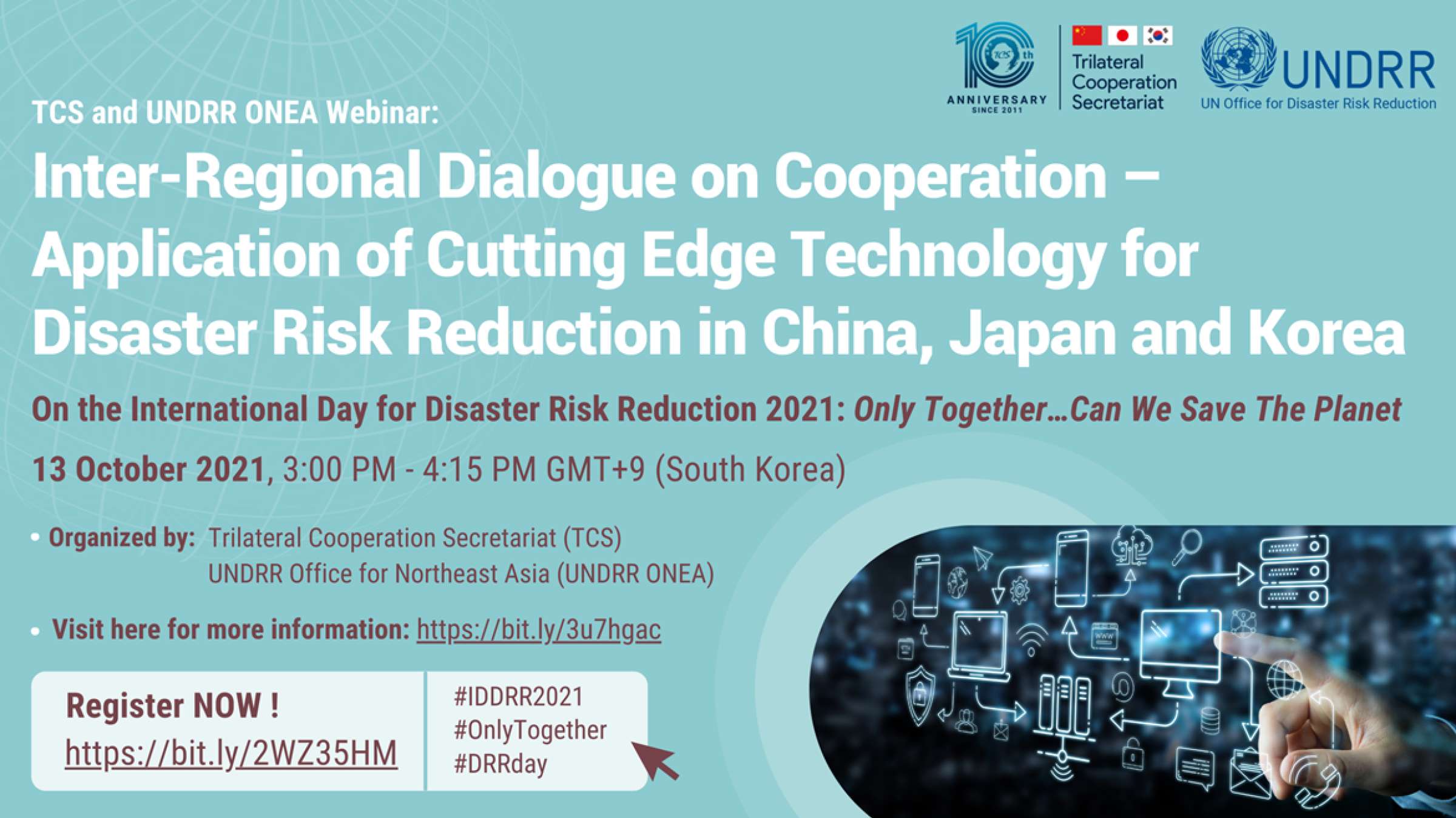 Banner for UNDRR ONEA-TCS Webinar