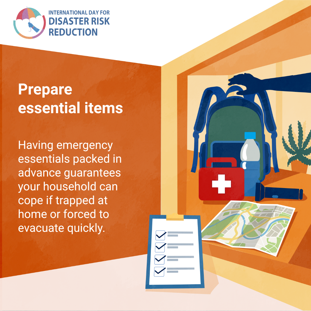 Campaign card for Prepare essential items