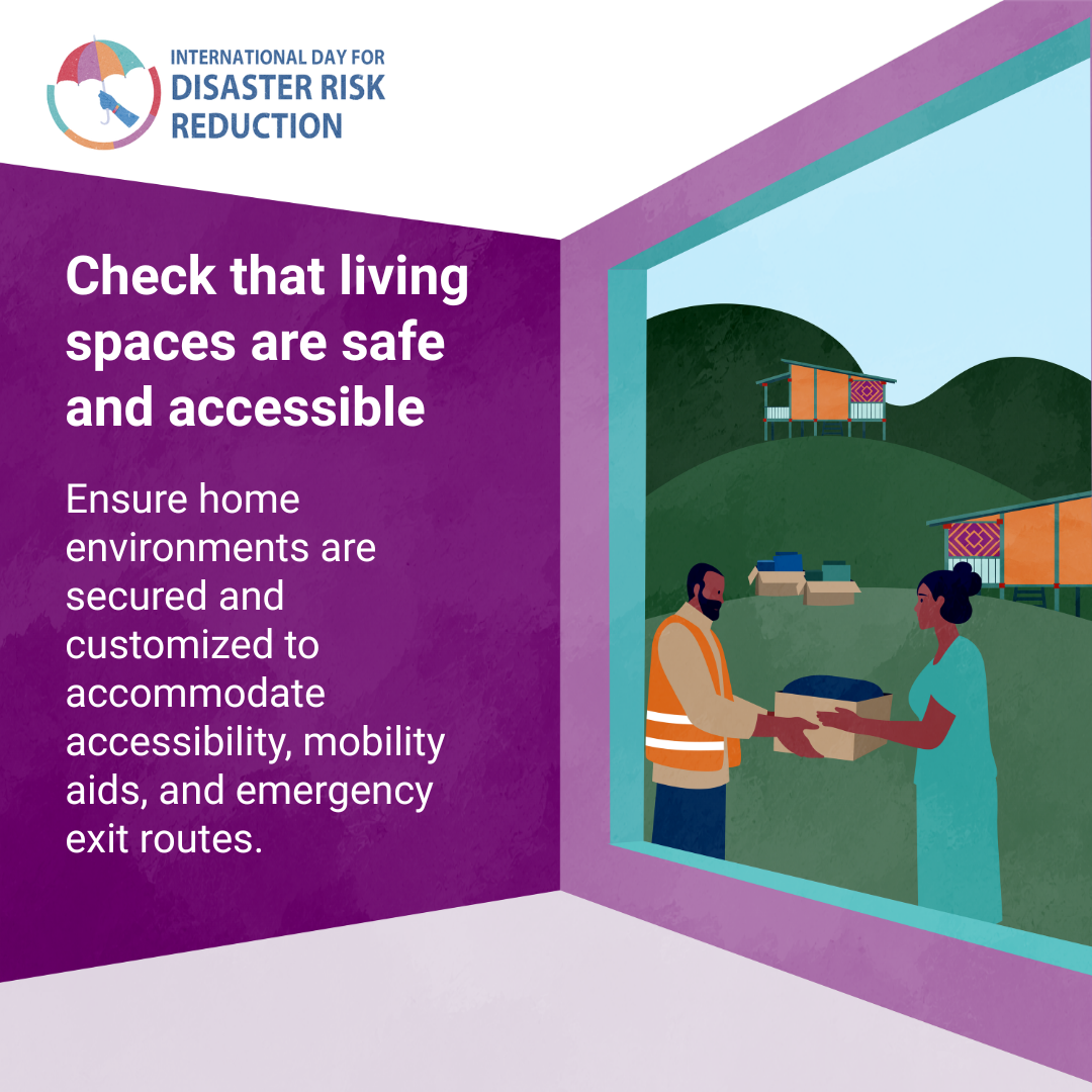 Campaign card for Check that living spaces are safe and accessible