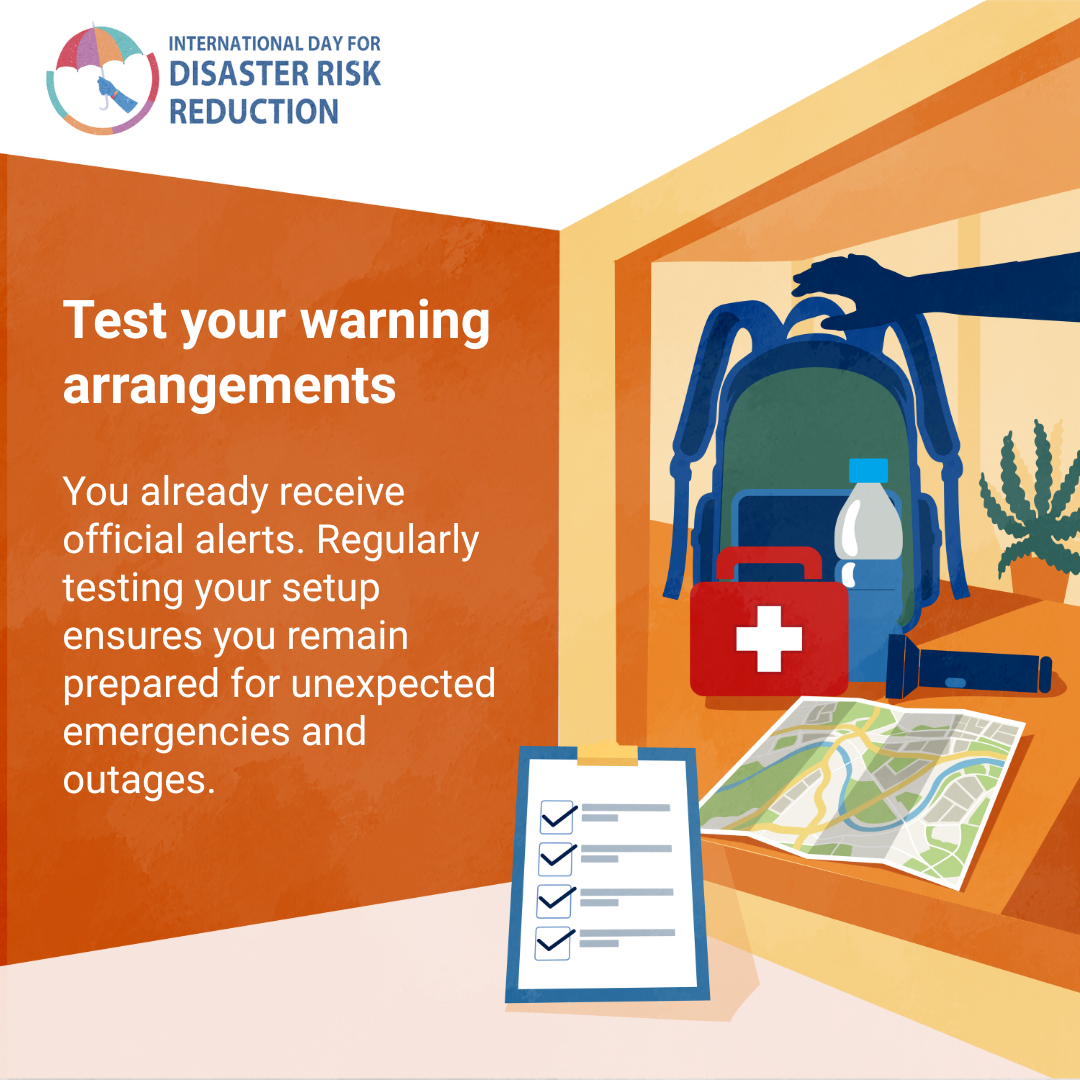 Campaign card for Test your warning arrangements