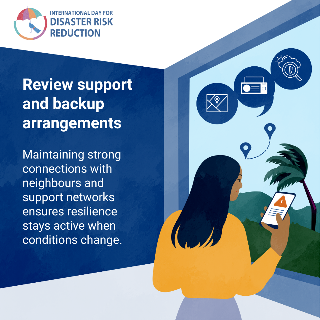 Campaign card for Review support and backup arrangements