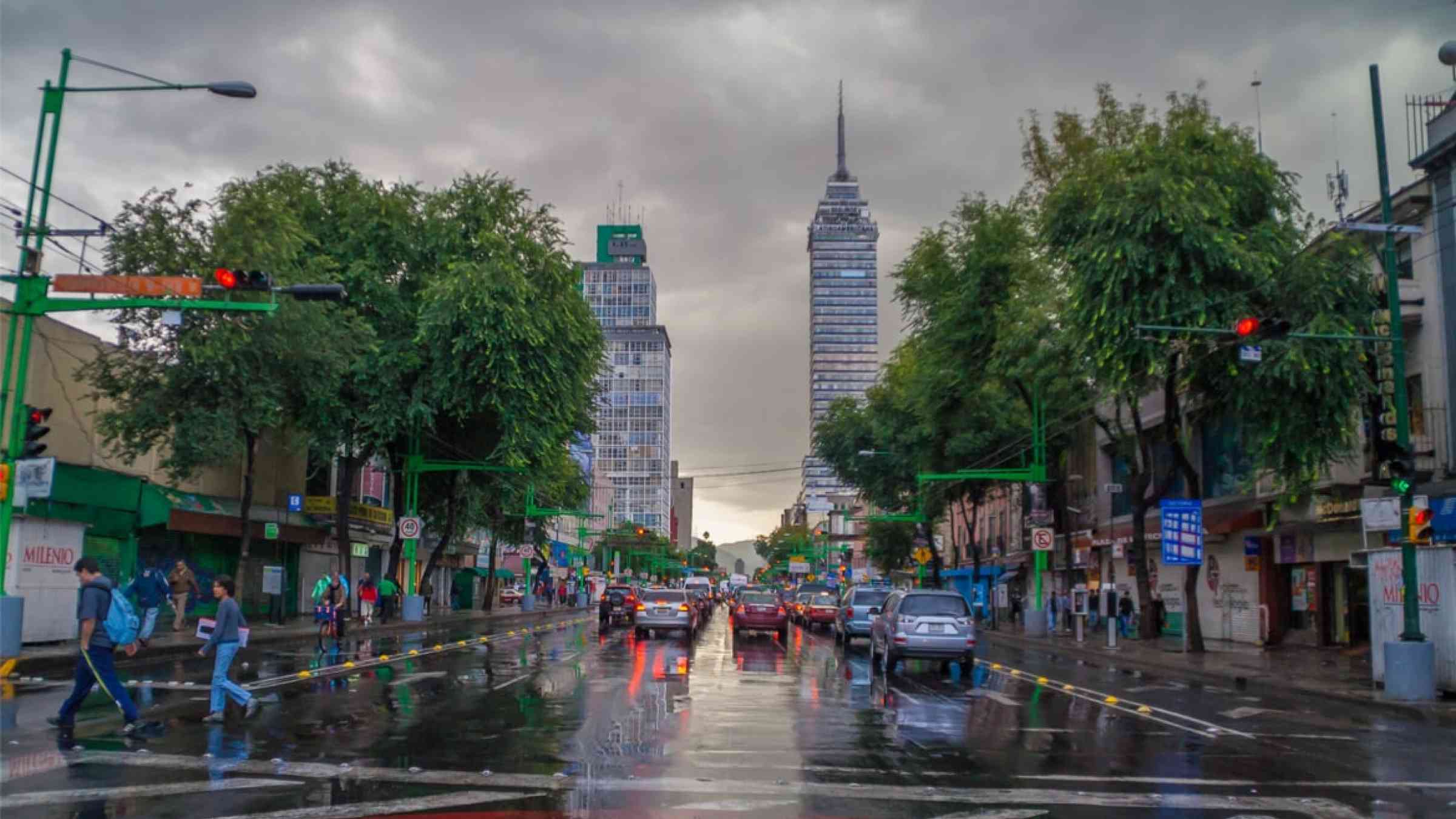 Stormy sky above Mexico City