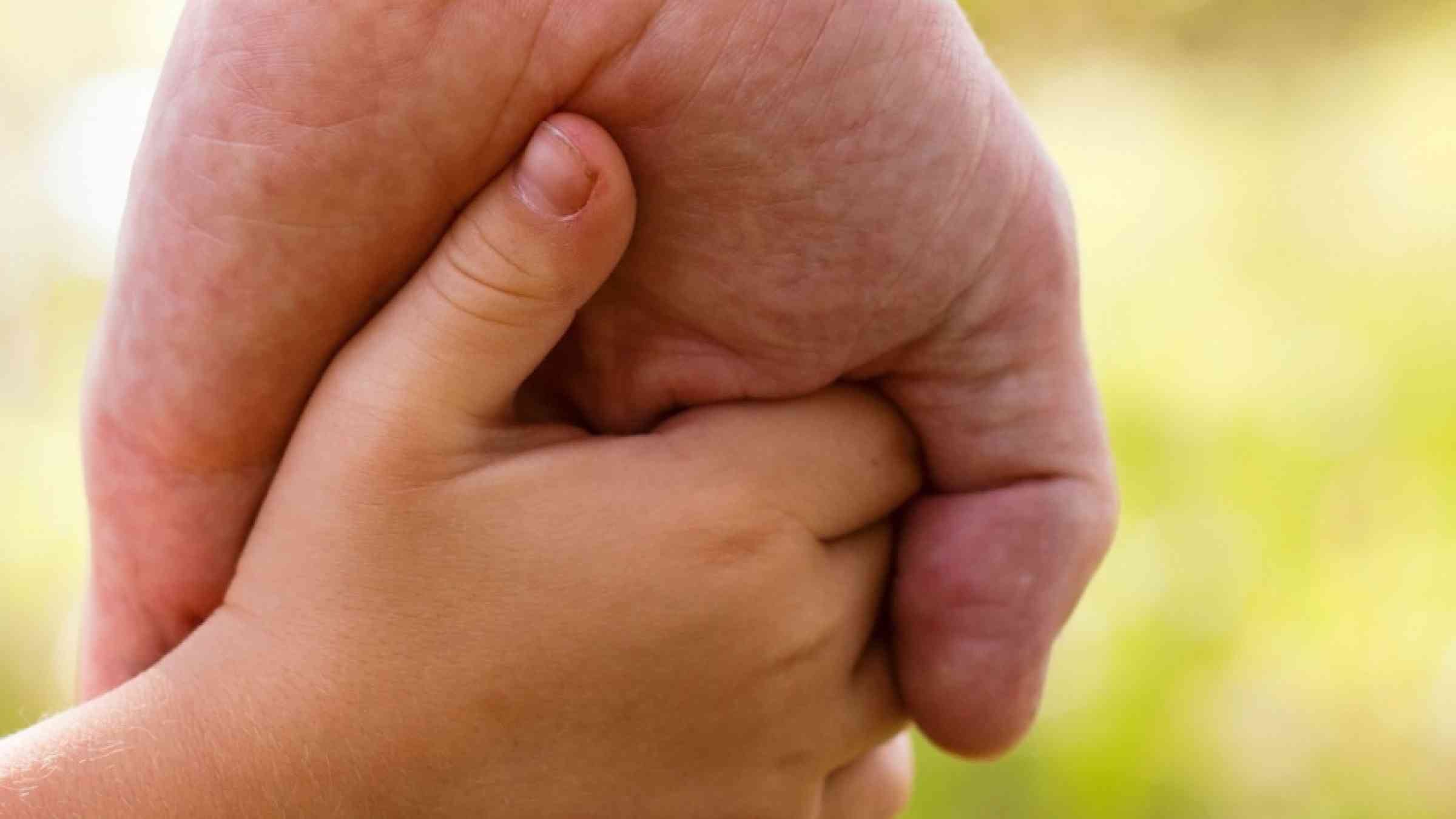 hand holding