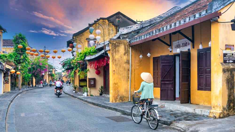  traditional old yellow houses Vietnam